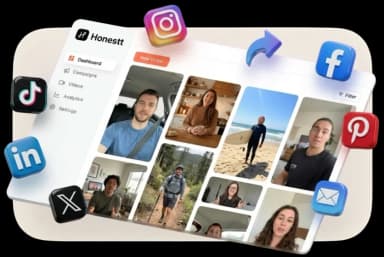 Share testimonials on social media